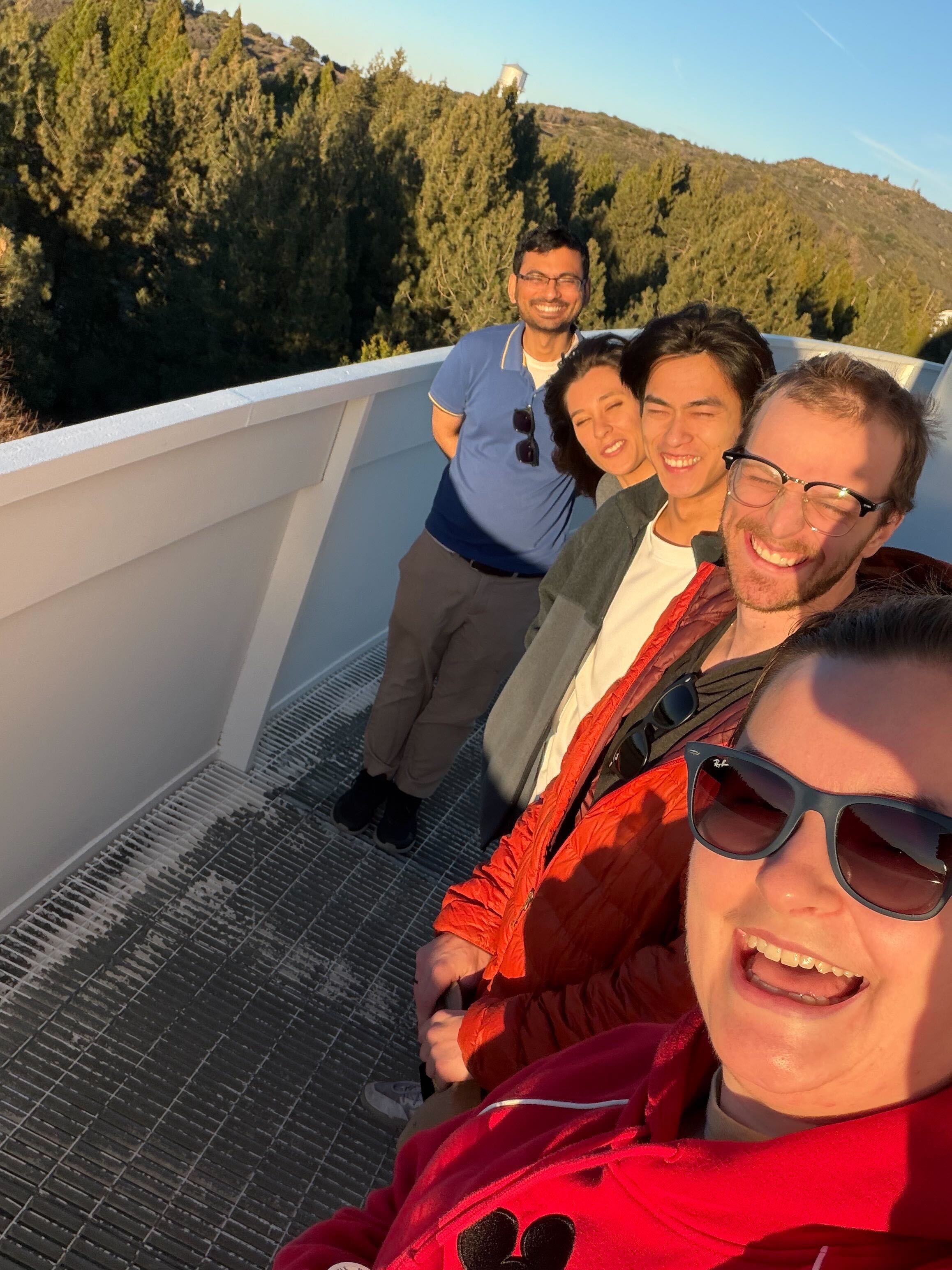 APT Lab Group at the Hale Telescope Dome