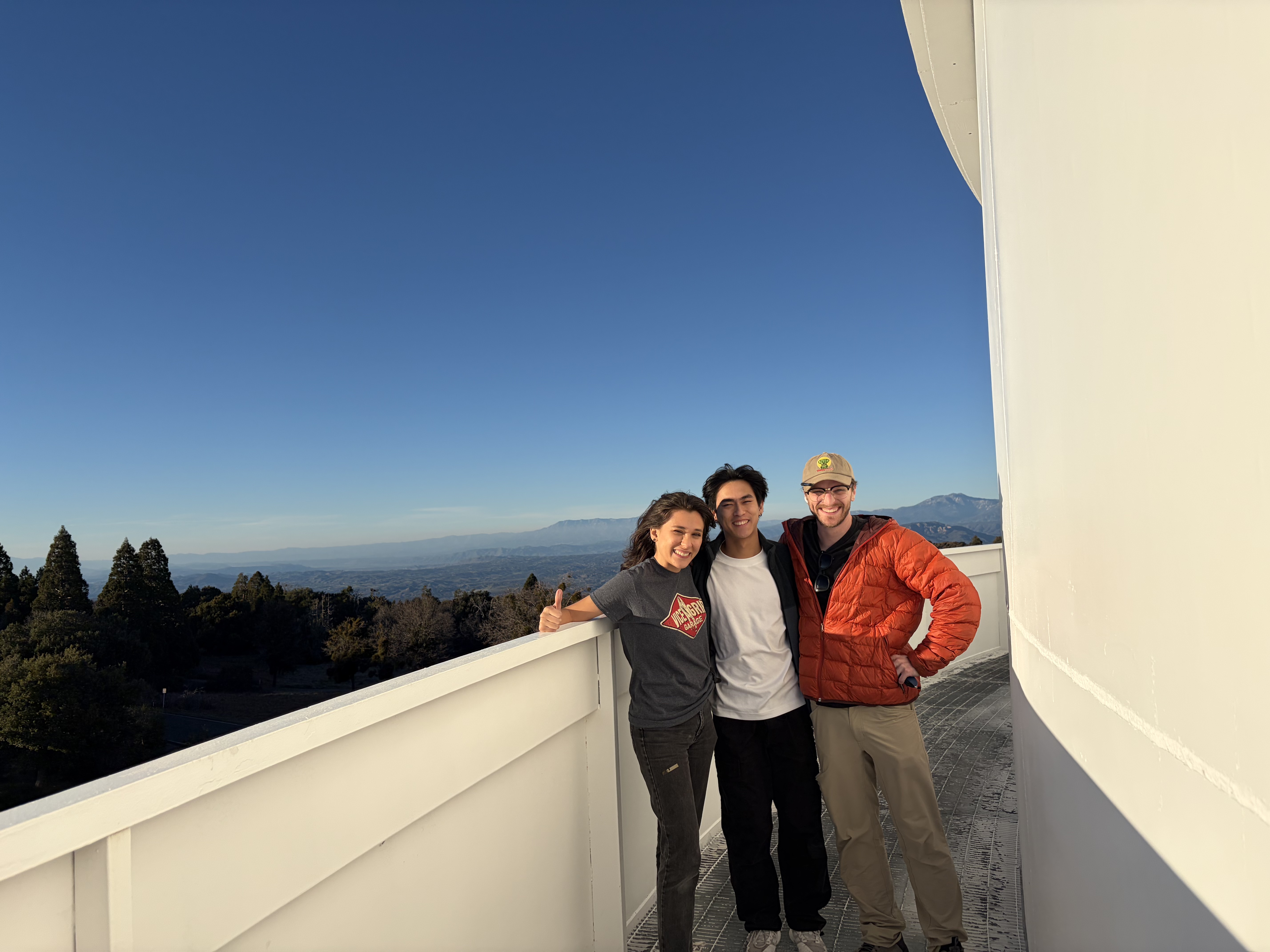 Group members at the Hale Telescope Dome